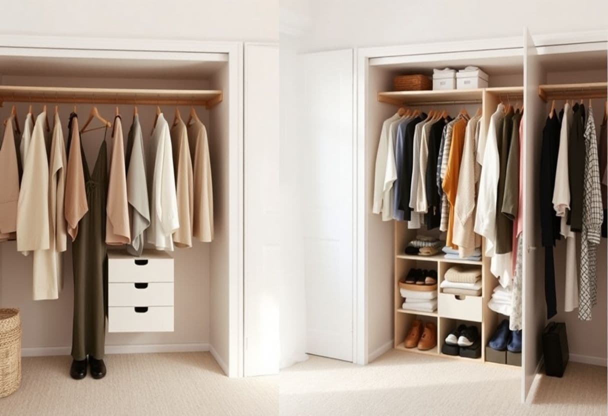 이사 준비 필수! 미니멀리즘 옷 정리 방법과 일반 정리 방법 비교